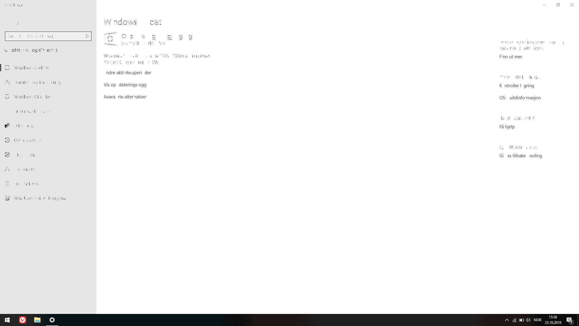 font issue windows 10 1809