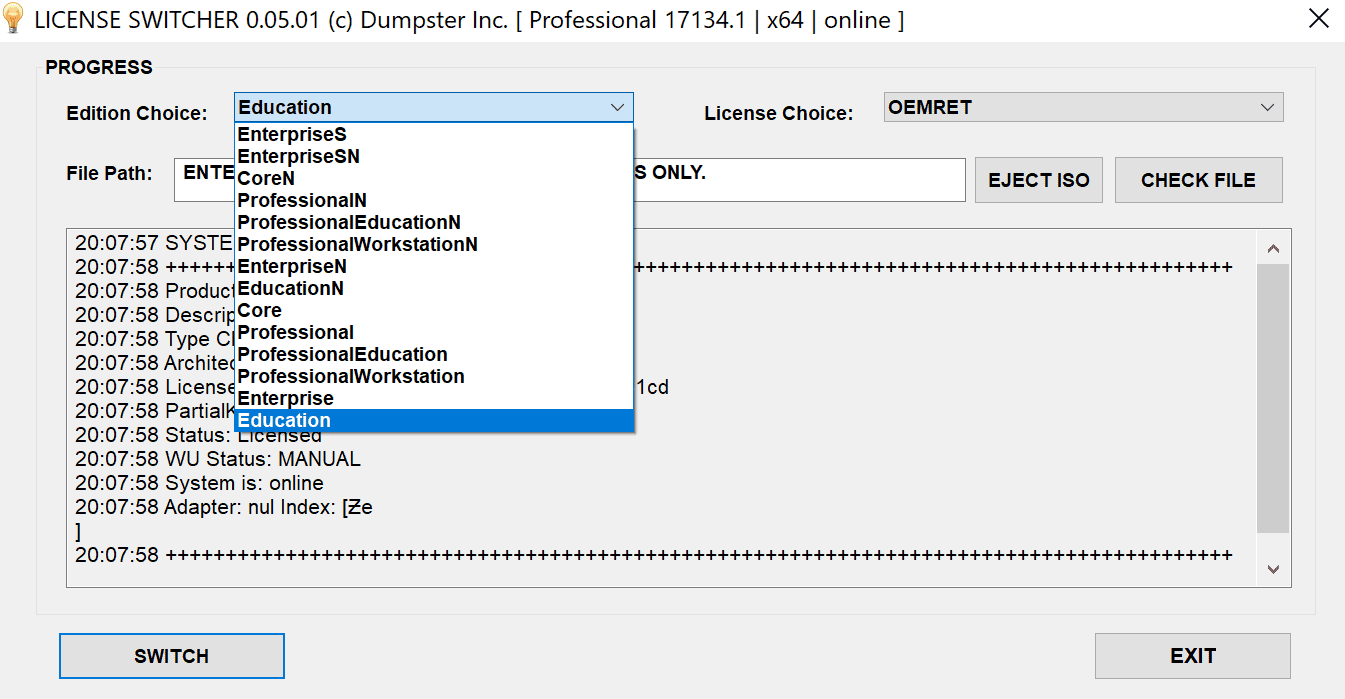 Change The Windows 10 License With License Switch Ghacks Tech News