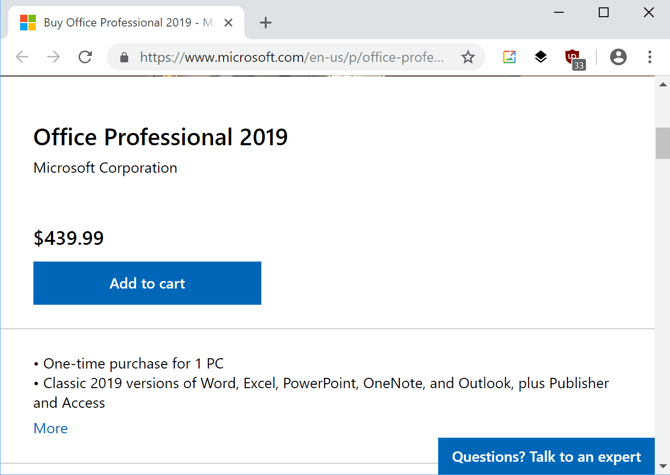 Microsoft wants 9 for Office 2019 Professional