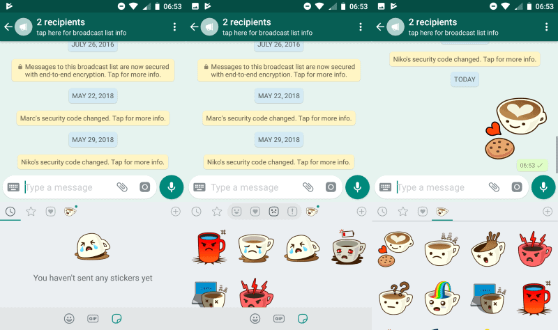 whatsapp stickers