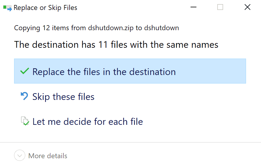 windows 10 zip data loss