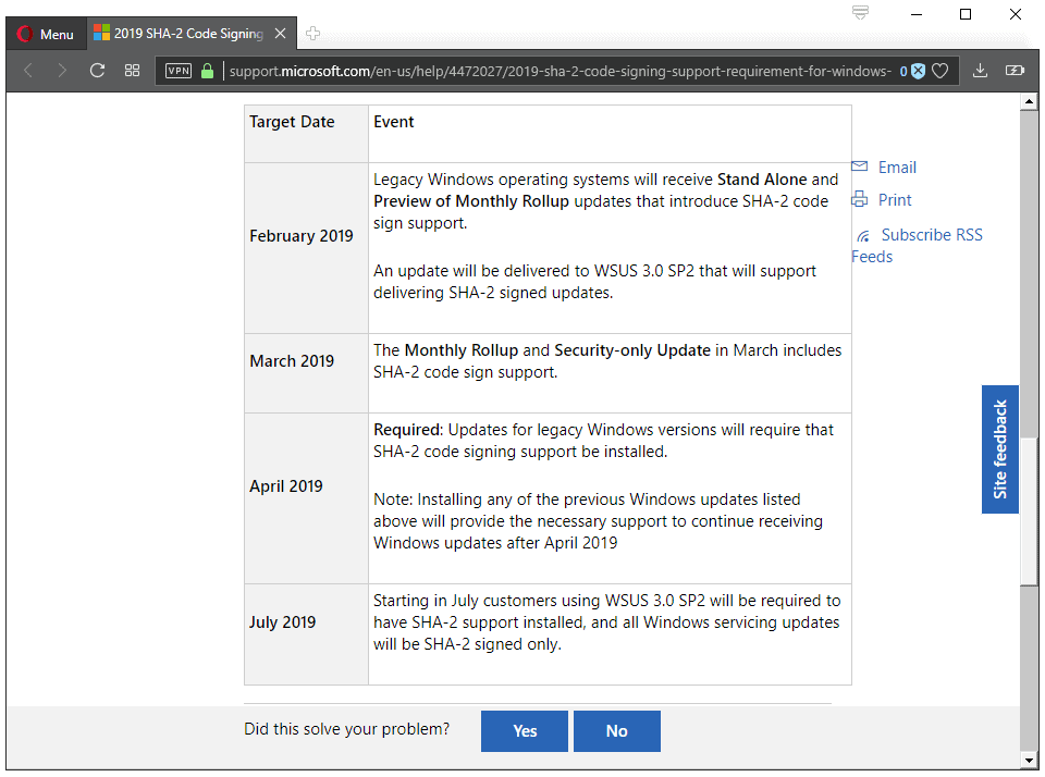 windows 7 server 2008 code signing