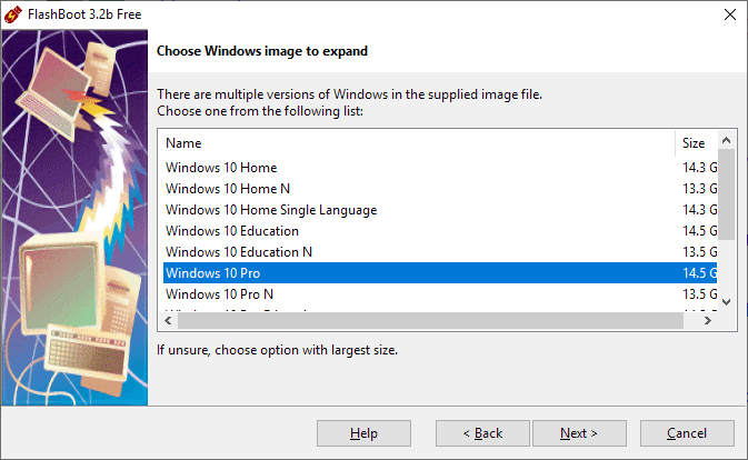 select windows edition