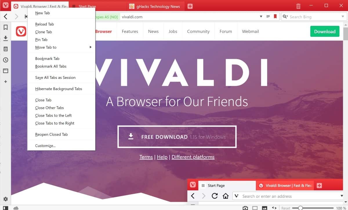 vivaldi 2.2 update