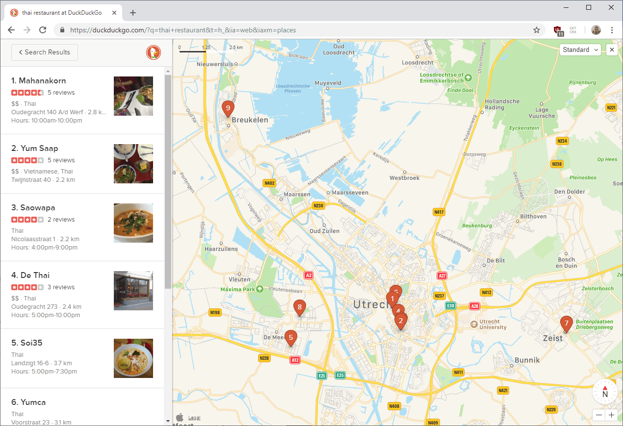 duckduckgo map