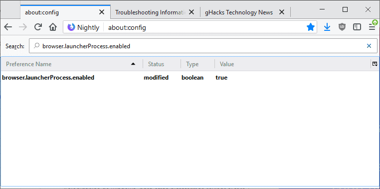 firefox launcher process