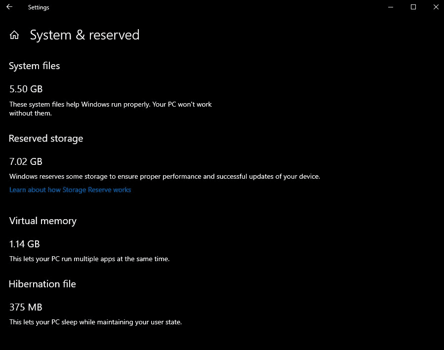 changes in windows 10 1903