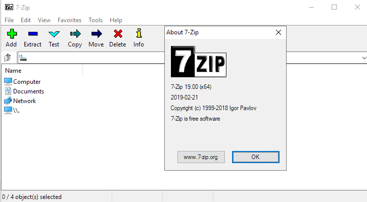7-Zip 19.00 released