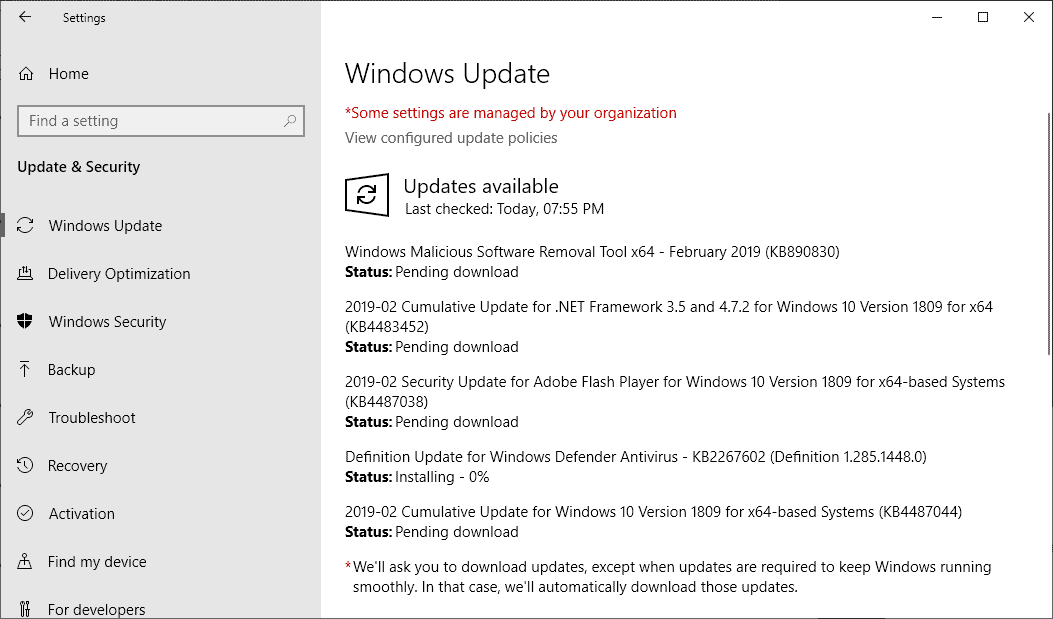 microsoft windows security updates 2019 february