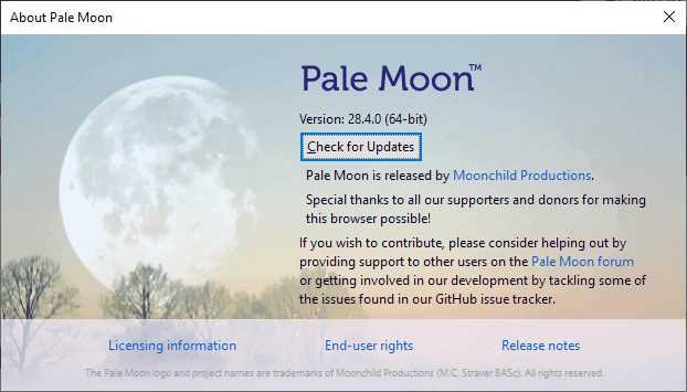 pale moon 28.4.0