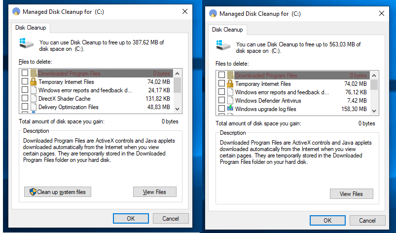 comet disk cleanup