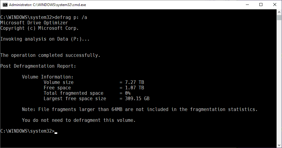 defrag optimize drives