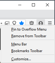 remove profile icon toolbar