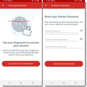 lastpass mobile account recovery