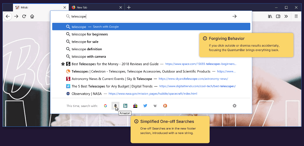 firefox new quantumbar address bar