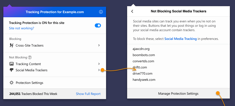 firefox social media tracking