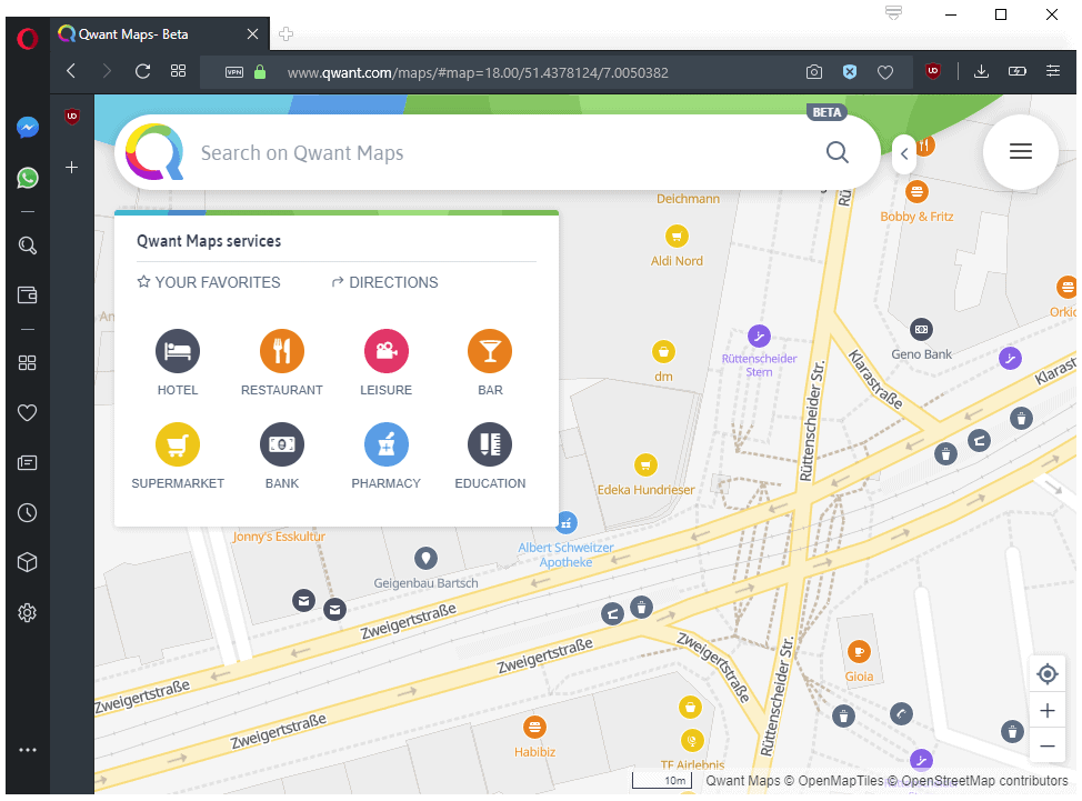 qwant maps