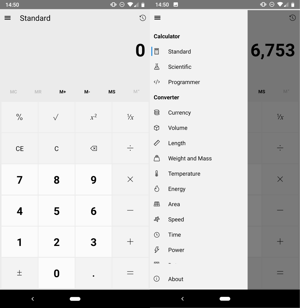 windows calculator android