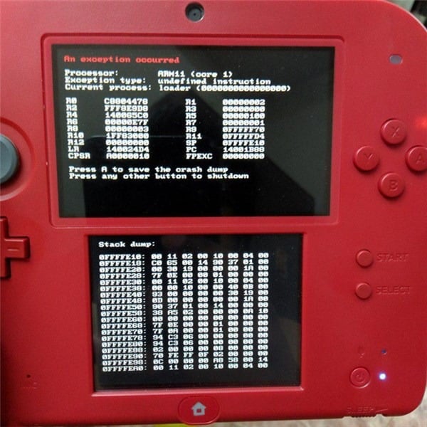 How to fix an exception occurred error on Nintendo 3DS