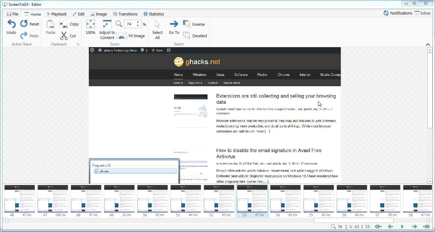 GifCam (Delay, Add Text and UI)