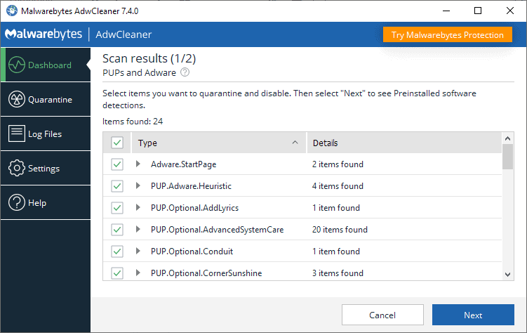 Malwarebytes releases AdwCleaner 7.4 featuring preinstalled software cleaning gHacks Tech News