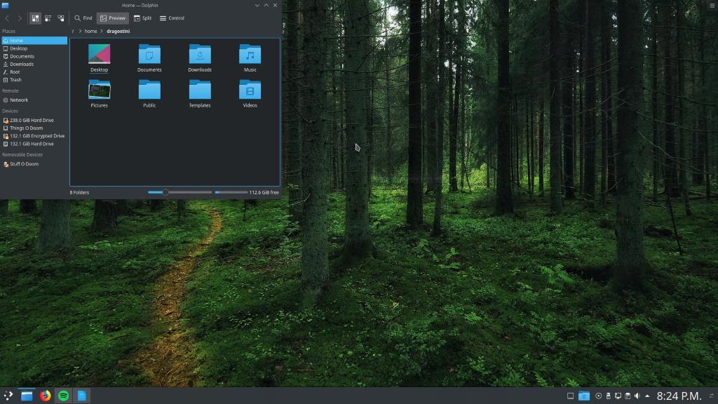 manjaro kde screenshot