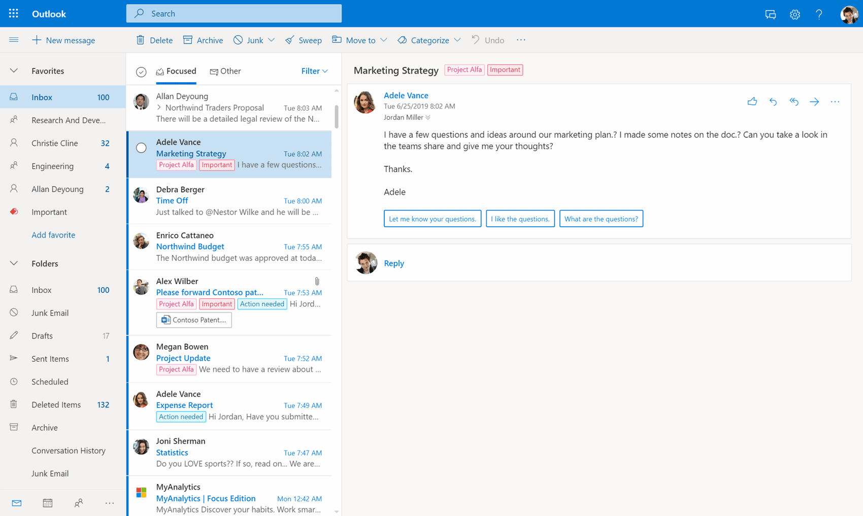 outlook.com new interface