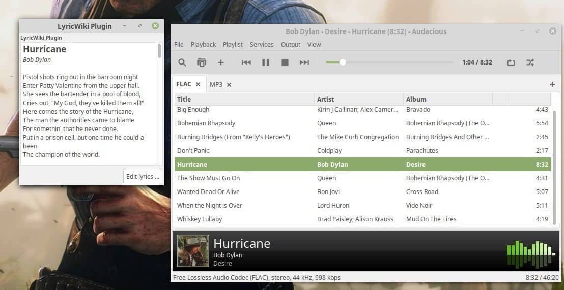 Audacious is an open source music player for Windows and Linux