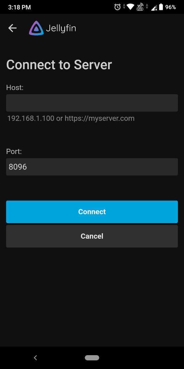 How to connect to Jellyfin server