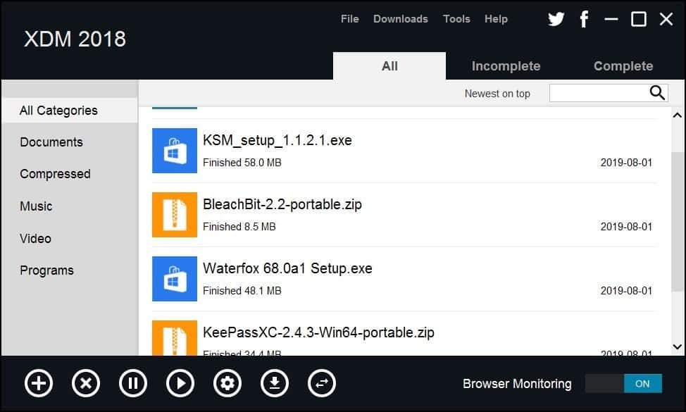 Xtreme Download Manager is an open source download accelerator