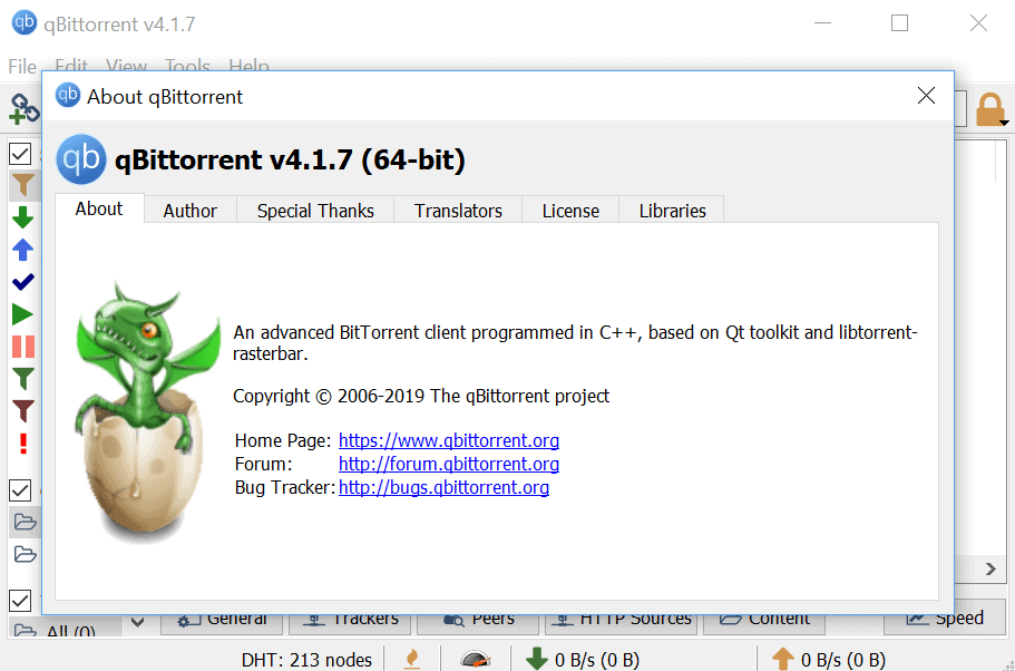 Bittorrent Client qBittorrent 4.1.7 is out