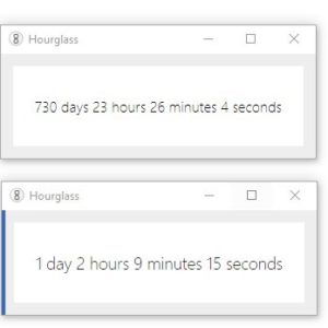 Hourglass is a customizable timer application for Windows