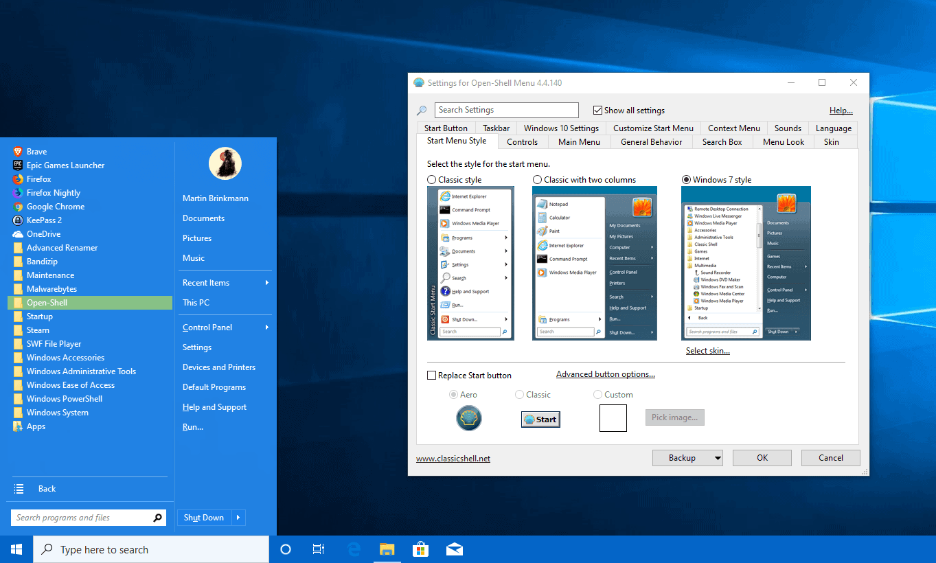 Does Classic Shell still work with Windows 10?