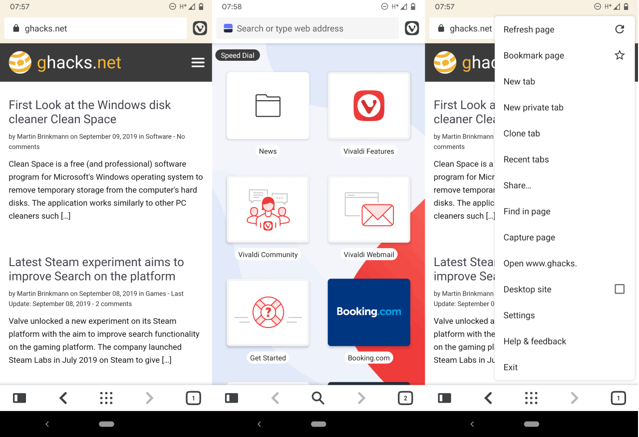 vivaldi per android