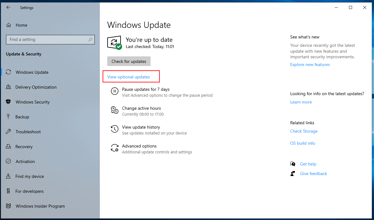 how to view available microsoft updates for windows 10