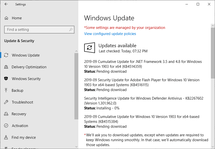 windows updates september 2019 microsoft
