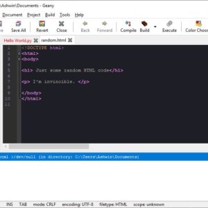 Geany is a programmer friendly open source text editor for Windows, Linux, macOS