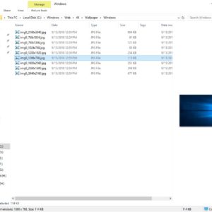 Where are desktop backgrounds (wallpapers) stored in Windows 10