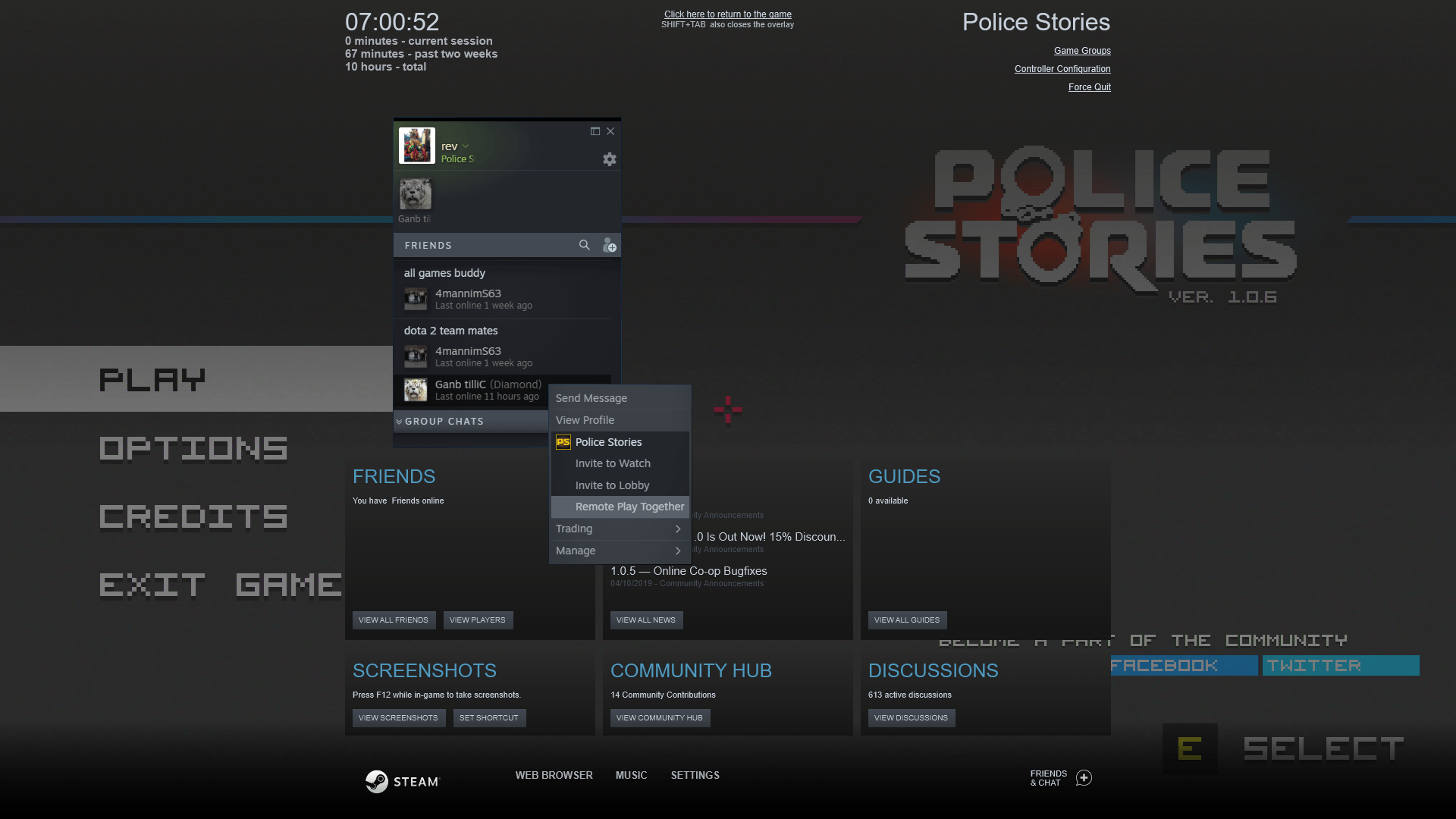 steam remote play invite players