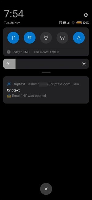 Criptext email tracking