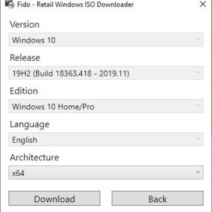 Fido is a PowerShell Script which you can used to download Windows ISO images