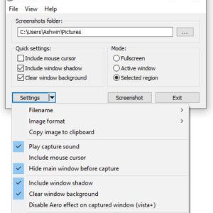 Free Shooter screenshot tool for Windows