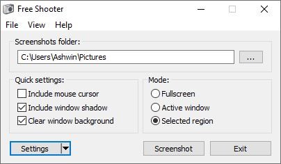 Free Shooter screenshot tool