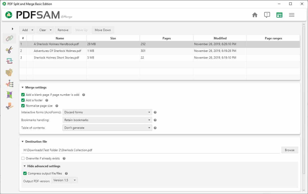 pdfsam split and merge free download