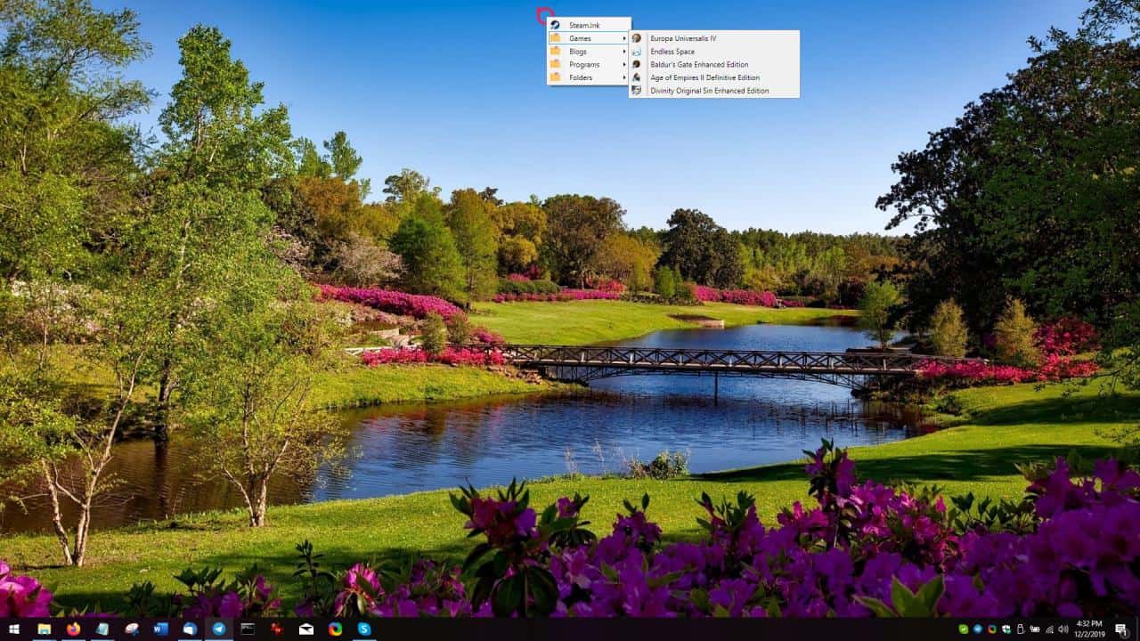 Biniware Run minimal desktop