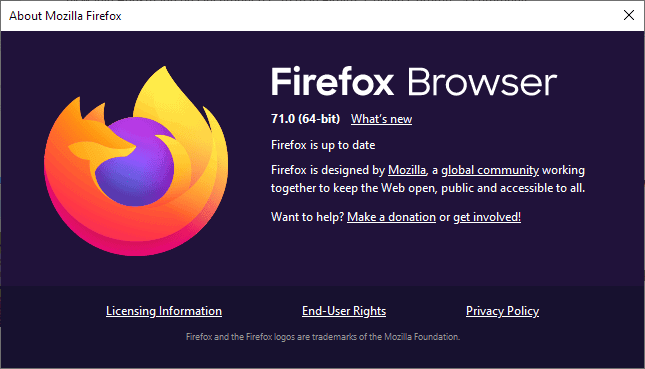 firefox 71.0