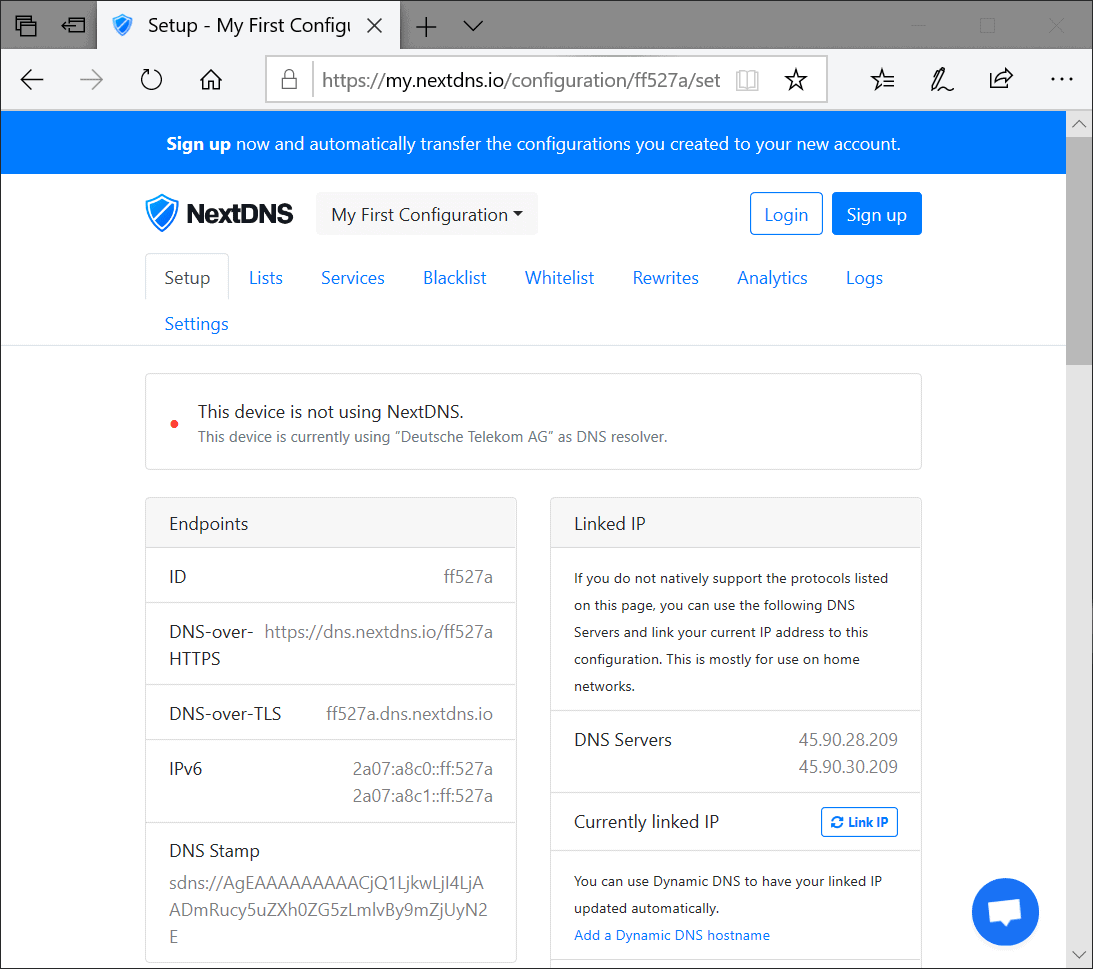 nextdns firefox