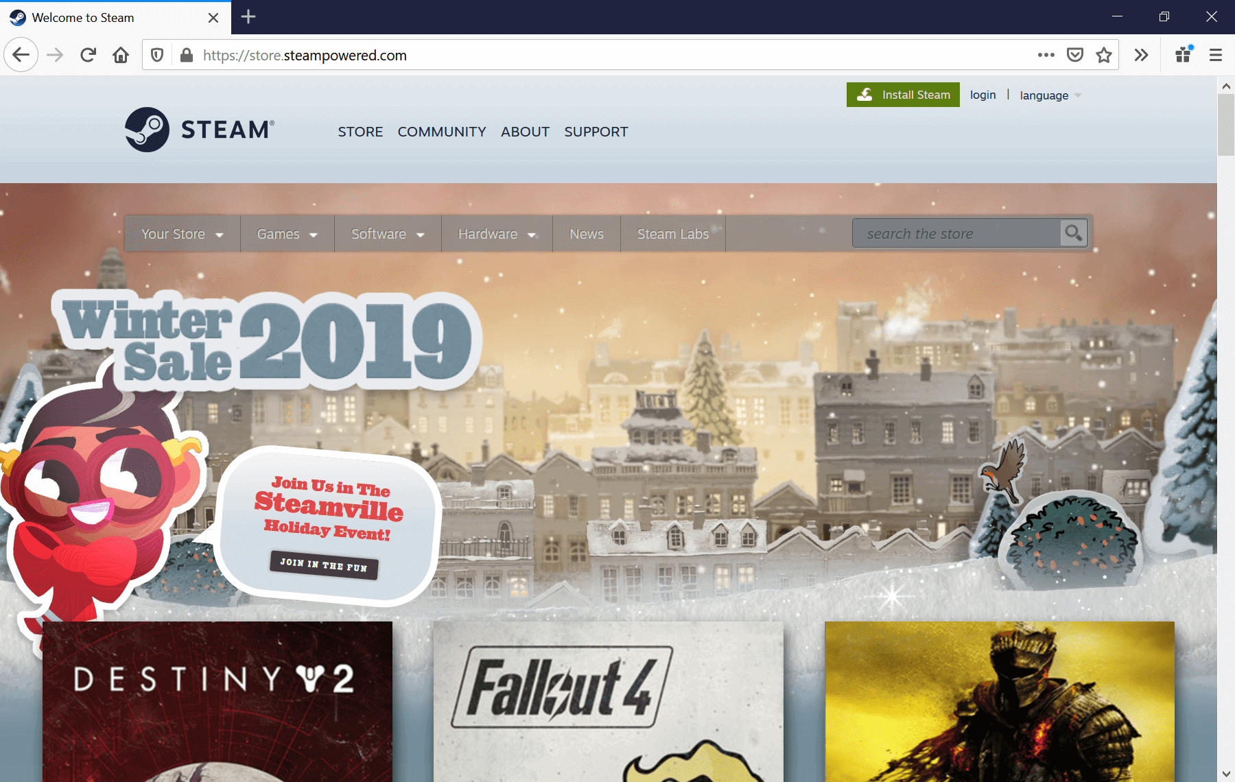 steam winter sale 2019