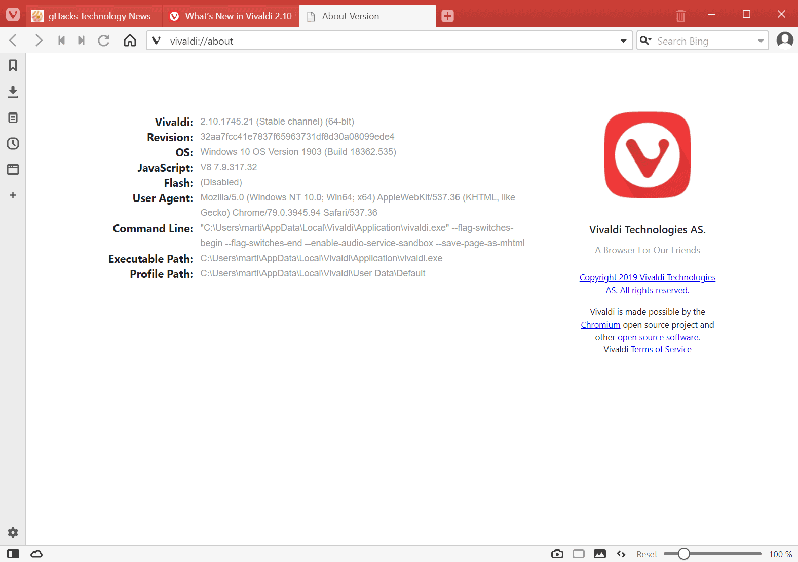 vivaldi 2.10