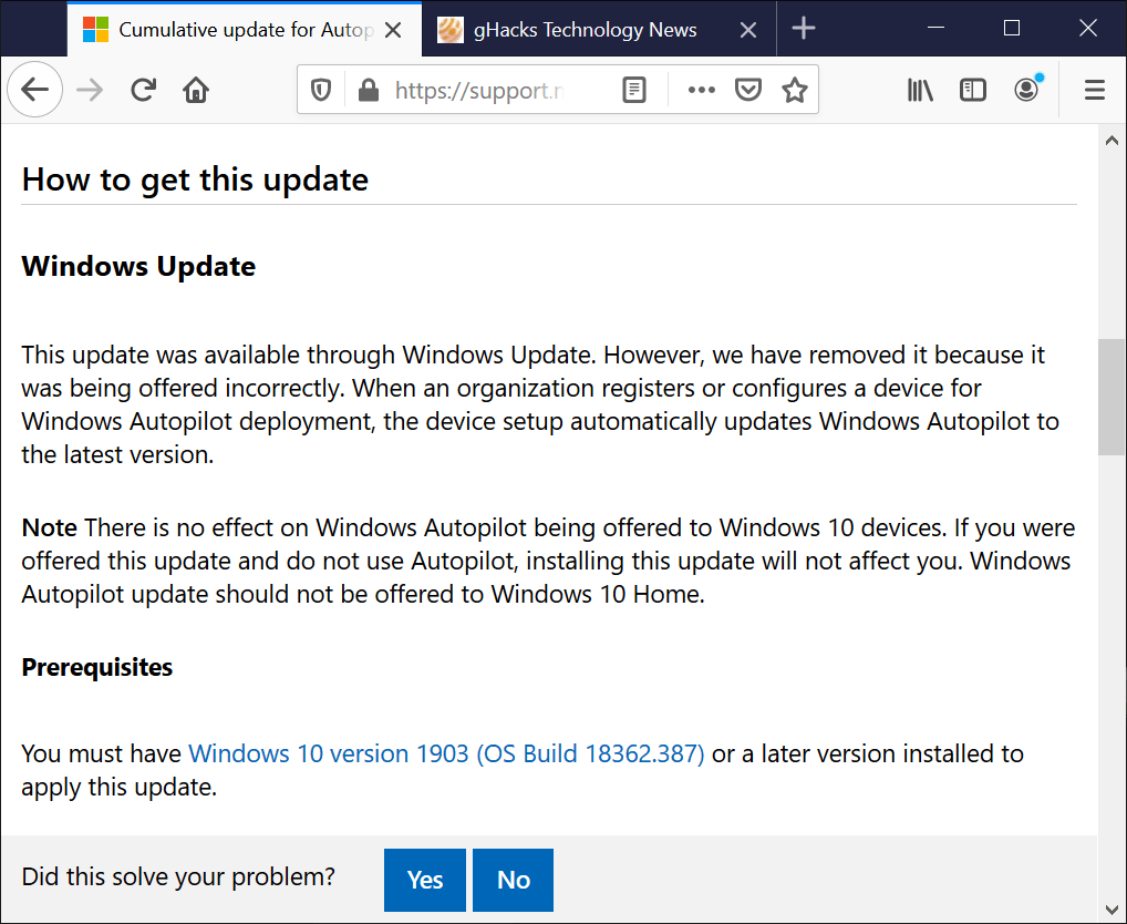 windows 10 update mistake